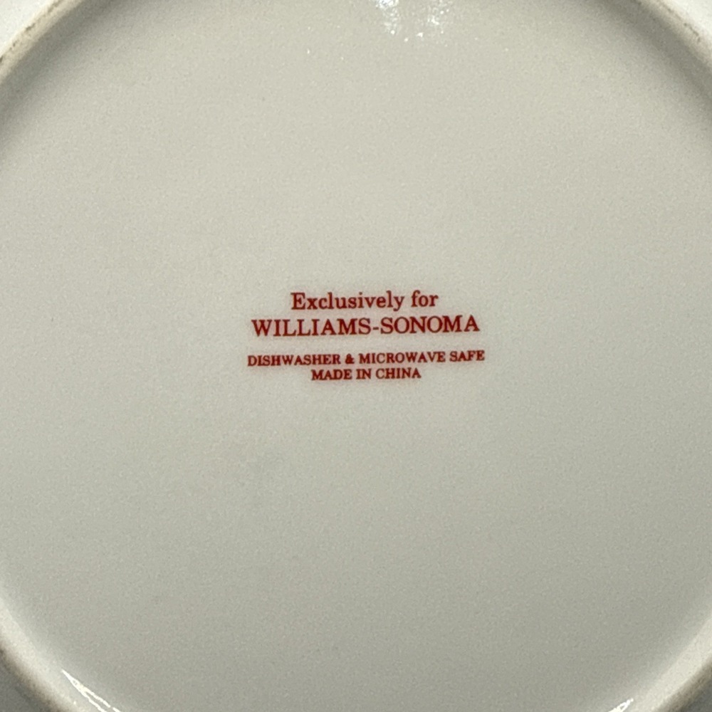 Williams Sonoma 'Twas The‎ Night Before Christmas Santa Sleigh Salad 8" Plate - Picture 4 of 5